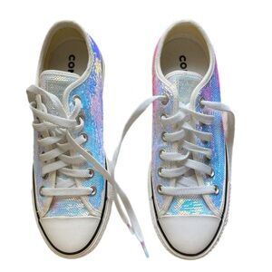 Sparkly Chuck Taylor All Star Lift Platform